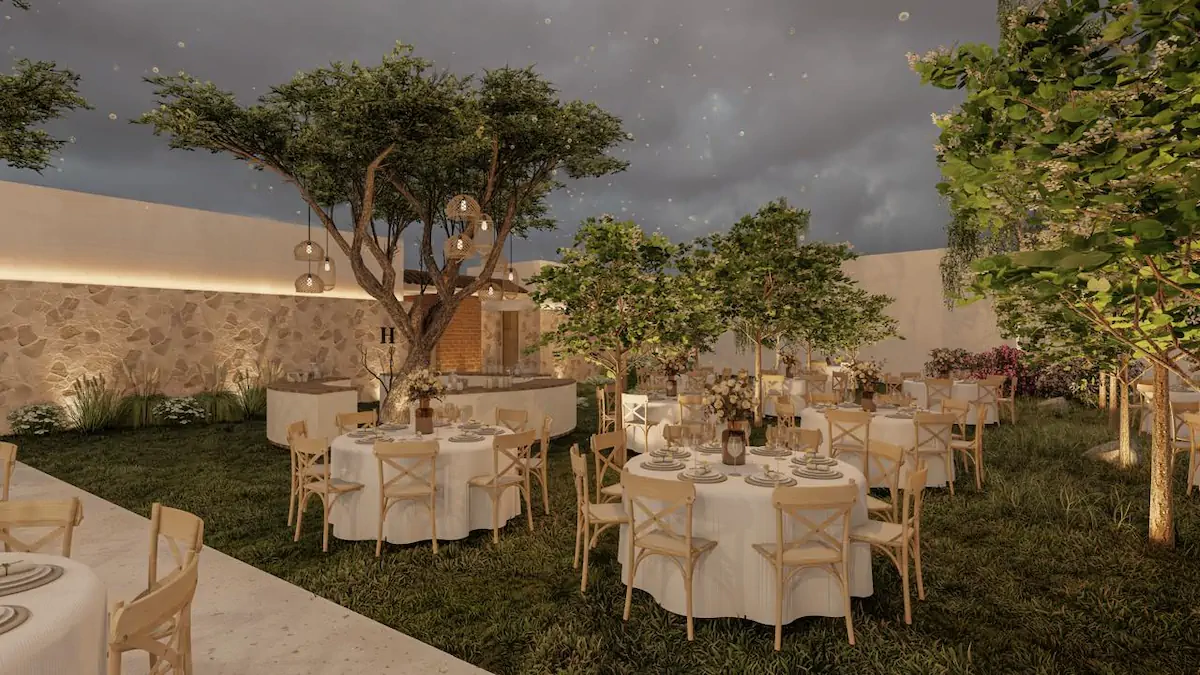 Decoración de mesa imperial con candelabros