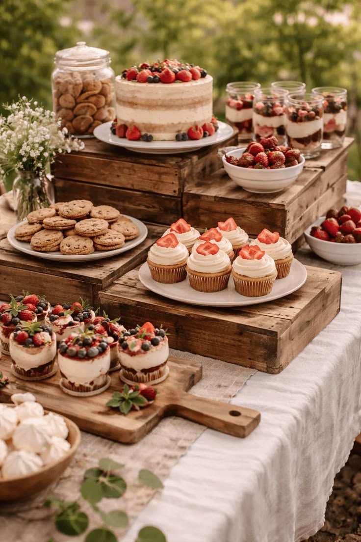 Macarons y postres finos